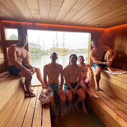 The sauna crew