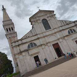 The cathedral of St. Euphemius on the top of the hill in old town