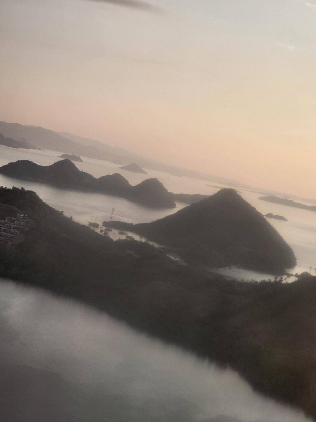 Die Insel Flores Sicht beim Anflug