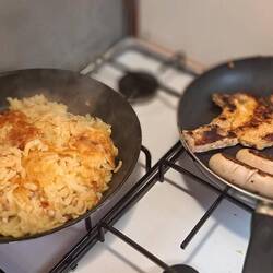 Im Chalet kochen....