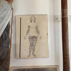 Die Tätowierung um Körperöffnungen soll das Eindringen böser Geister verhindern.