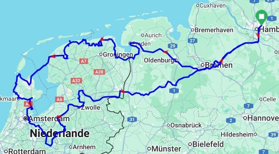 Unsere Route