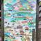 The map of the pilgrims' way