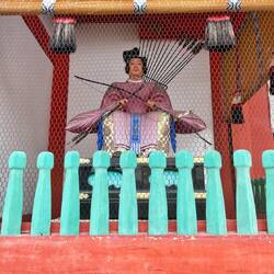 One stern chap at the entrance