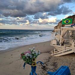 Viel Wind, Wellen fast wie am Atlantik.