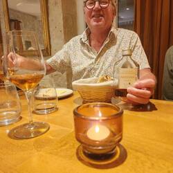 Naughty Brian with the armagnac snuck into our glasses