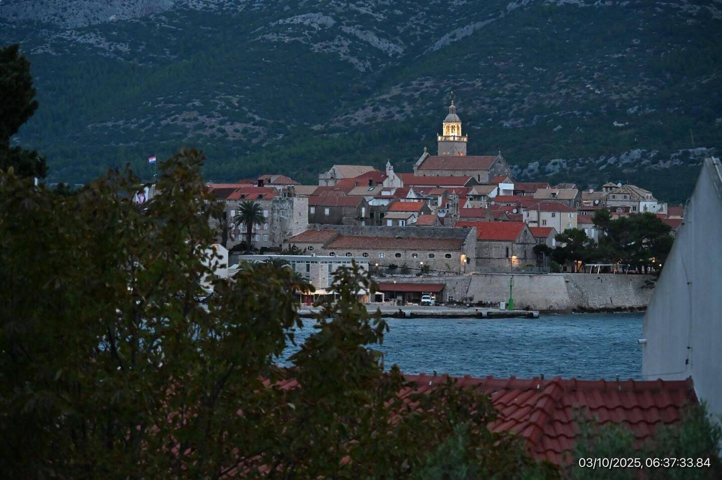Korcula town in early morning