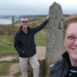 The end of the trail (one day later) with Filey in the background