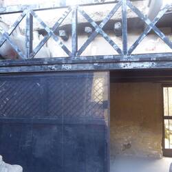 Wood partition and mezzanine in grocers