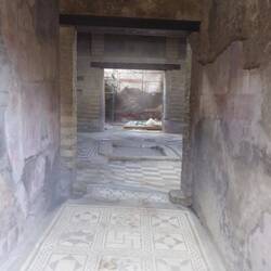 Mosaic atrium and wonky floor