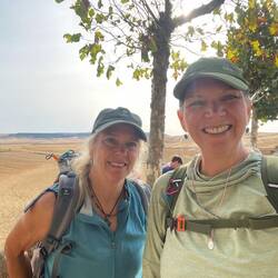 I had been hearing there was another pilgrim from AK, and I finally met Audrey from Anchorage.