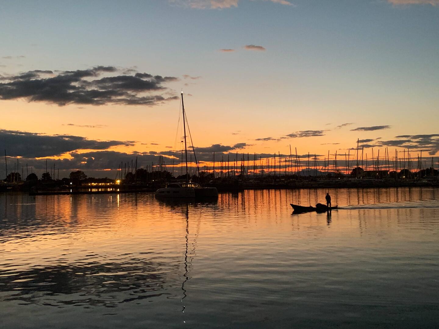 Abendliche Idylle am Ankerplatz