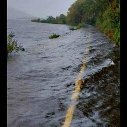 Sturm Amy! Hier war ich 2 Tage vorher noch mit dem Bus nach Connemara unterwegs