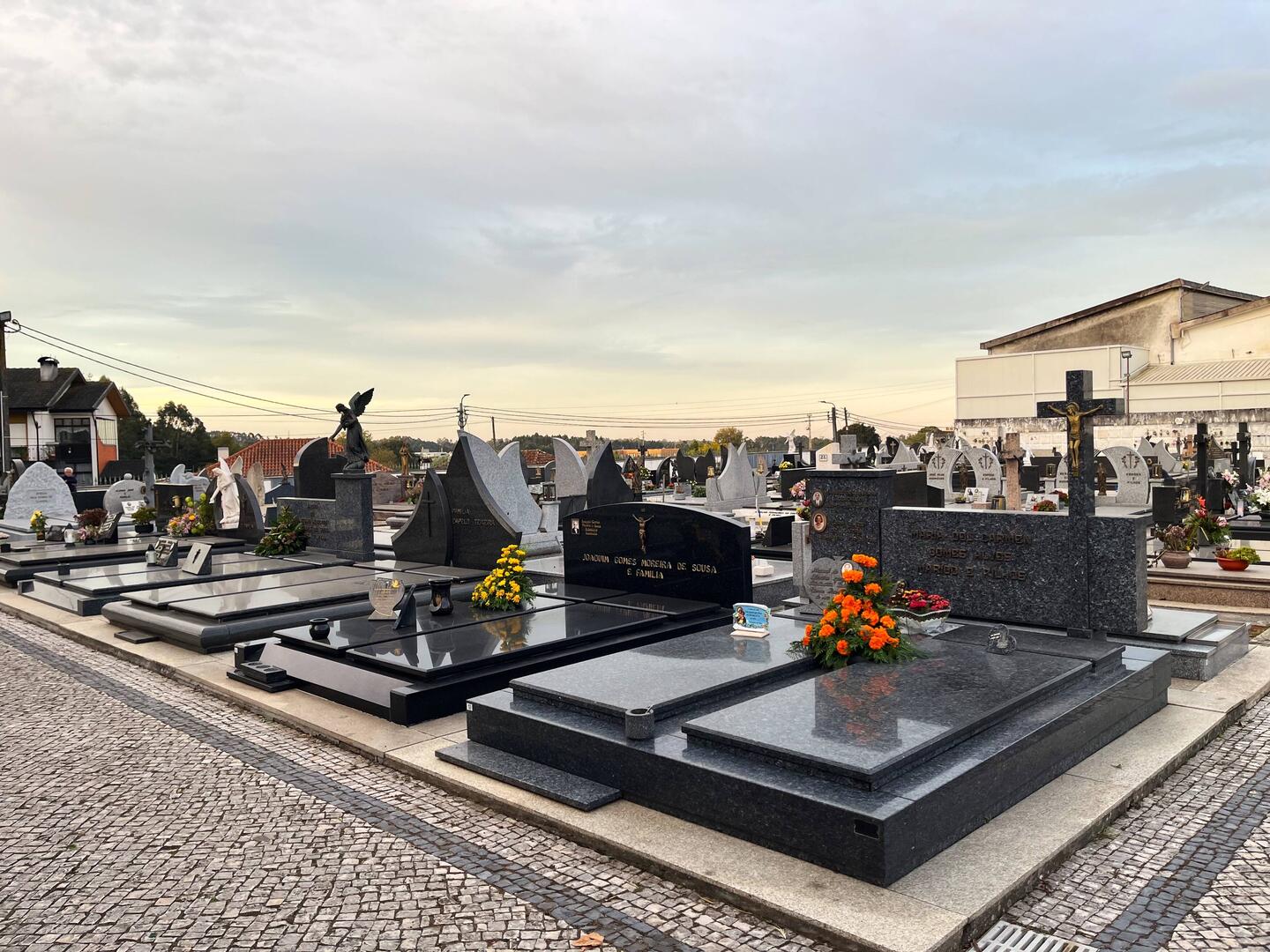 Such beautiful cemeteries in Portugal. This was leaving Grijo this morning.