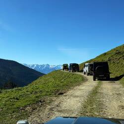 Auf geht die wilde Fahrt bei absolutem Kaiserwetter.