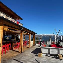 Bevor's wieder nach Hochfügen ging nochmal einen Einkehrschwung in luftiger Höhe.