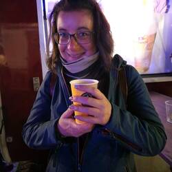 Bei dem Wetter schmeckt auch schon mal ein Glühwein