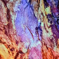 The emergence from a mine of various metals (silver, lead, mercury, gold). Mina prespanica, Taxco.