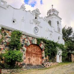 While renovating the foundation of this hotel, they discovered an Aztec mine of various metals.