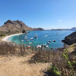 AUSSICHT AUF der Insel Padar