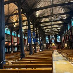 Église Sainte-Catherine in Honfleur and the largest all wood church in France, built in the 1400s