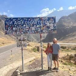 Afghanistan border sign