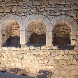 Portals in Arab baths probably for storing belongings