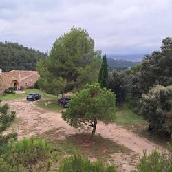 Looking down from our hike