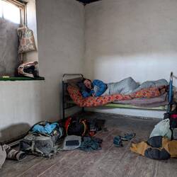 FlyingNick has got his own room including a bed - luxory