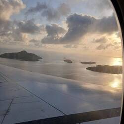 Anflug auf die Seychellen