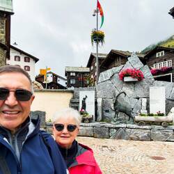 Mountaineers' Wall ... or so I dubbed this landmark — Zermatt, Switzerland.