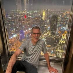 Yes, I paid to ride the elevator to the top to look at the small skyscrapers below