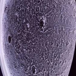 No, seriously, its a wallboard mud sculpted moon.