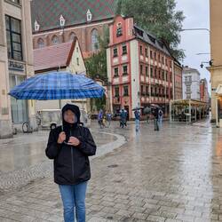 Trotz Regens ist die Laune gut