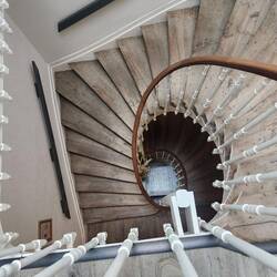 The stairs we have to lug our suitcases up. No lifts