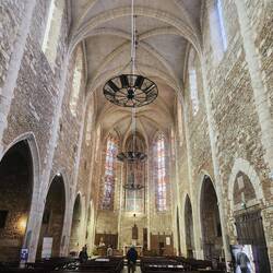 Inside the beautiful church