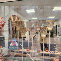 Optometrist window dressing for Halloween