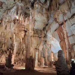 Grutas da Moeda - collection of stalagmites