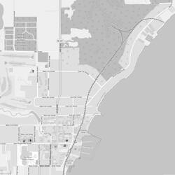 Old railroad map of Northport