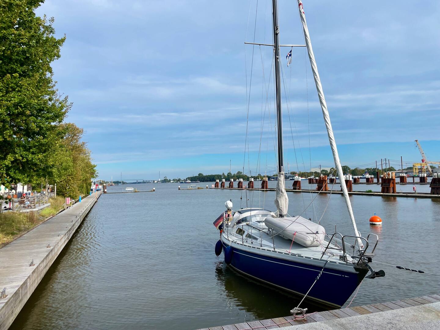 gestern - der ganze Hafen für uns
