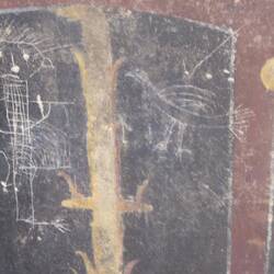 Villa San Marco. Children's grafitti