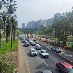 Der Verkehr in Lima ist eine Katastrophe, täglicher Stau ist normal