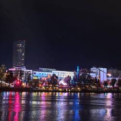 Funfair across the Danube.