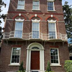 Nathaniel Russell's Initials in Wrought Iron Over the Door