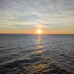 Sonnenaufgang auf der Höhe von Rom