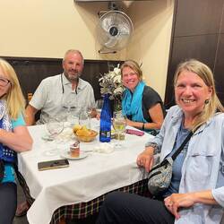 Dinner with the birthday girl Catherine and Jay & Sabina from Kentucky.