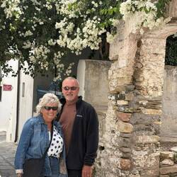 Wandering the streets in Chalki.