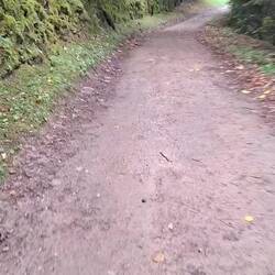 Extrañaba los senderos con piedra y barro.