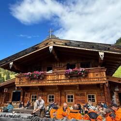 In unserem Fall, die sehr schöne Bischof Käsalm.