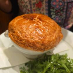Chicken and tarragon pie at Louis